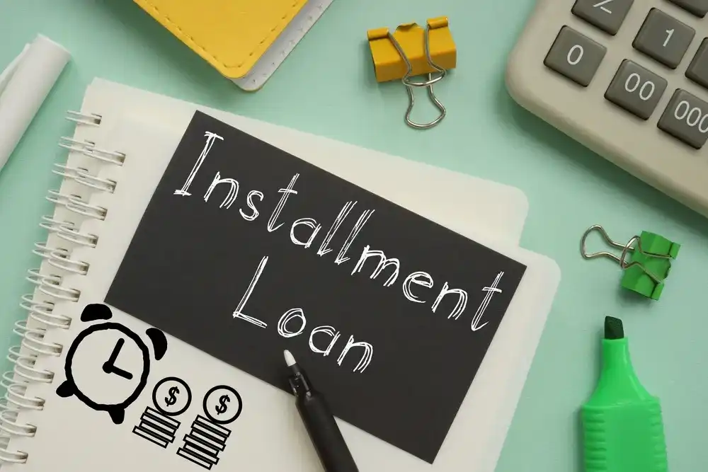 Notebook that shows "Installment Loan"