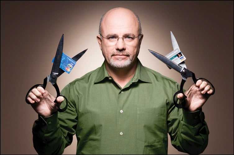 Dave Ramsey cutting credit cards 