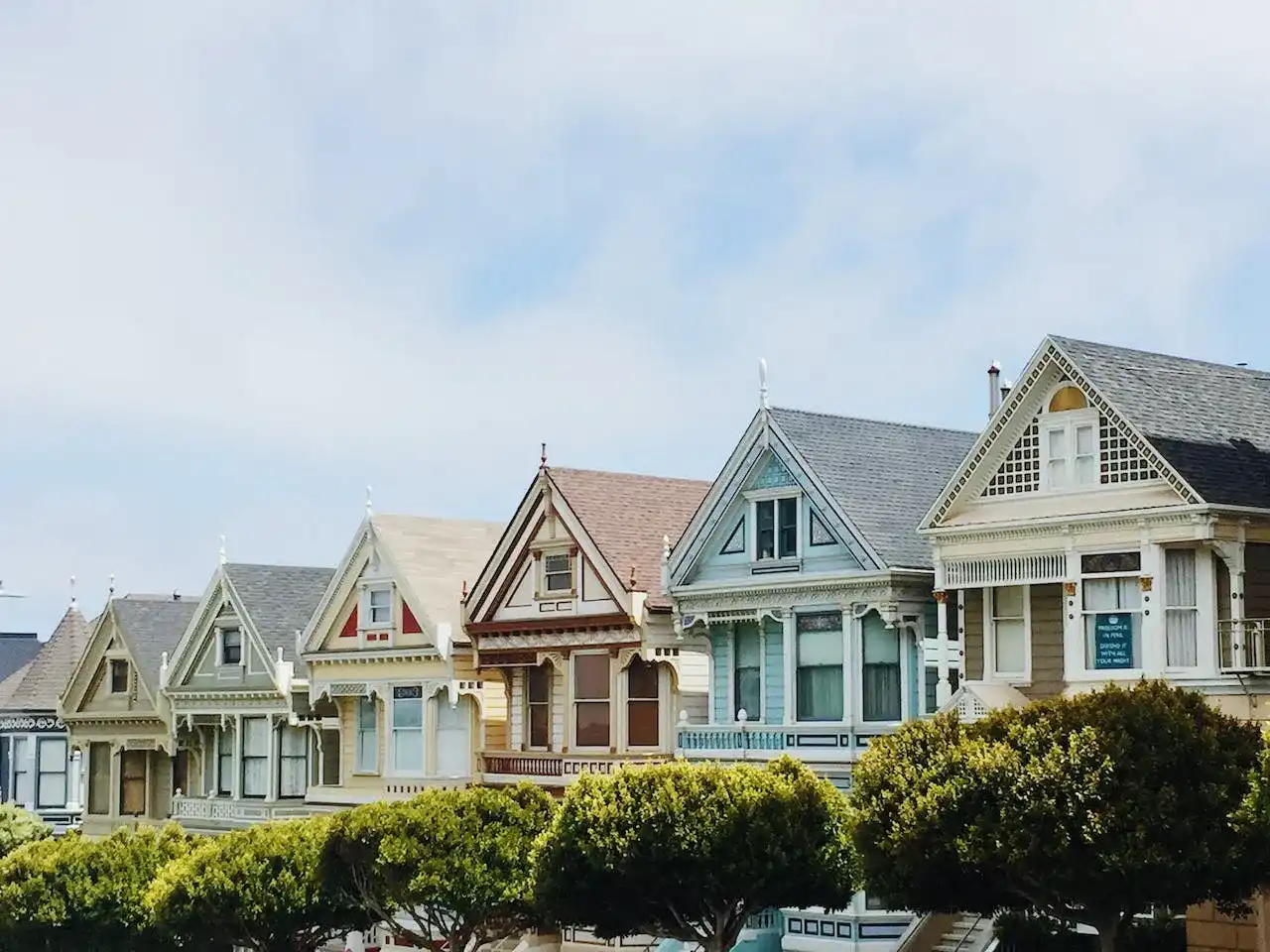 A series of houses on the market