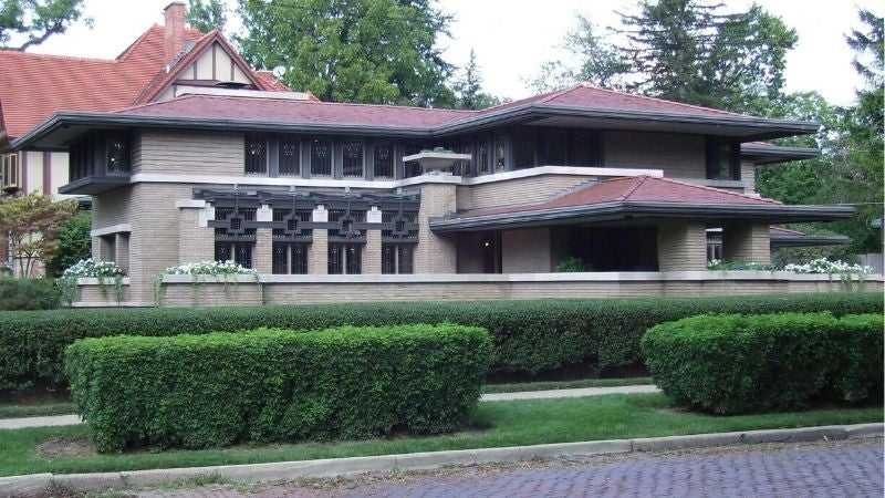 Frank Lloyd Wright's Meyer May House in Grand Rapids, Michigan.
