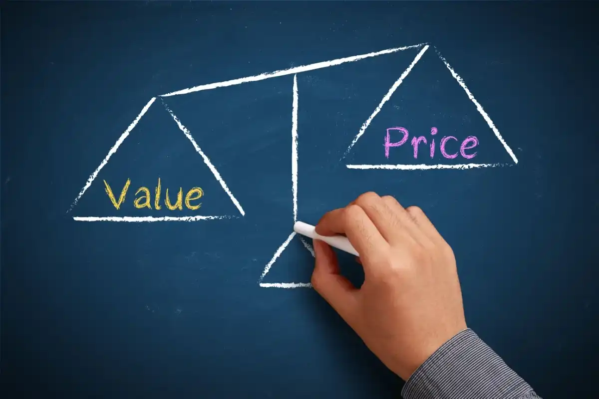 Scale weighing value and price