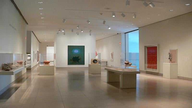 Gallery floor of the Dallas Museum of Art in Dallas, TX.