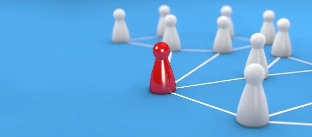 Graphic of pawns showing revenue streams from affiliate marketing