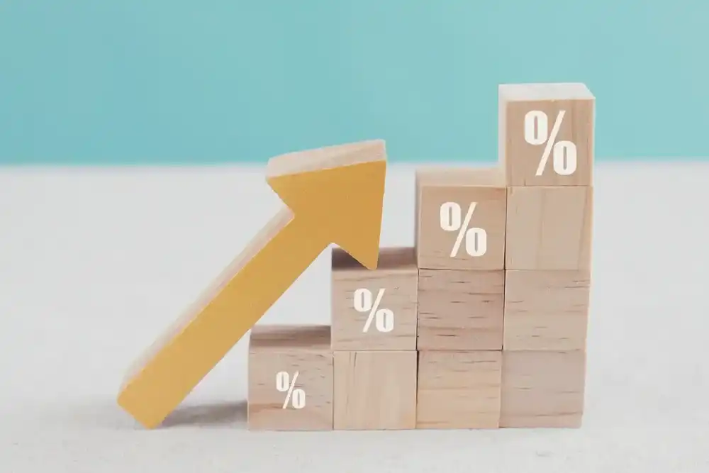 Blocks showing the rising rate of inflation